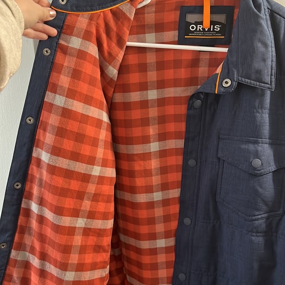 Orvis mens flannel lined overcoat - Picture 2 of 5